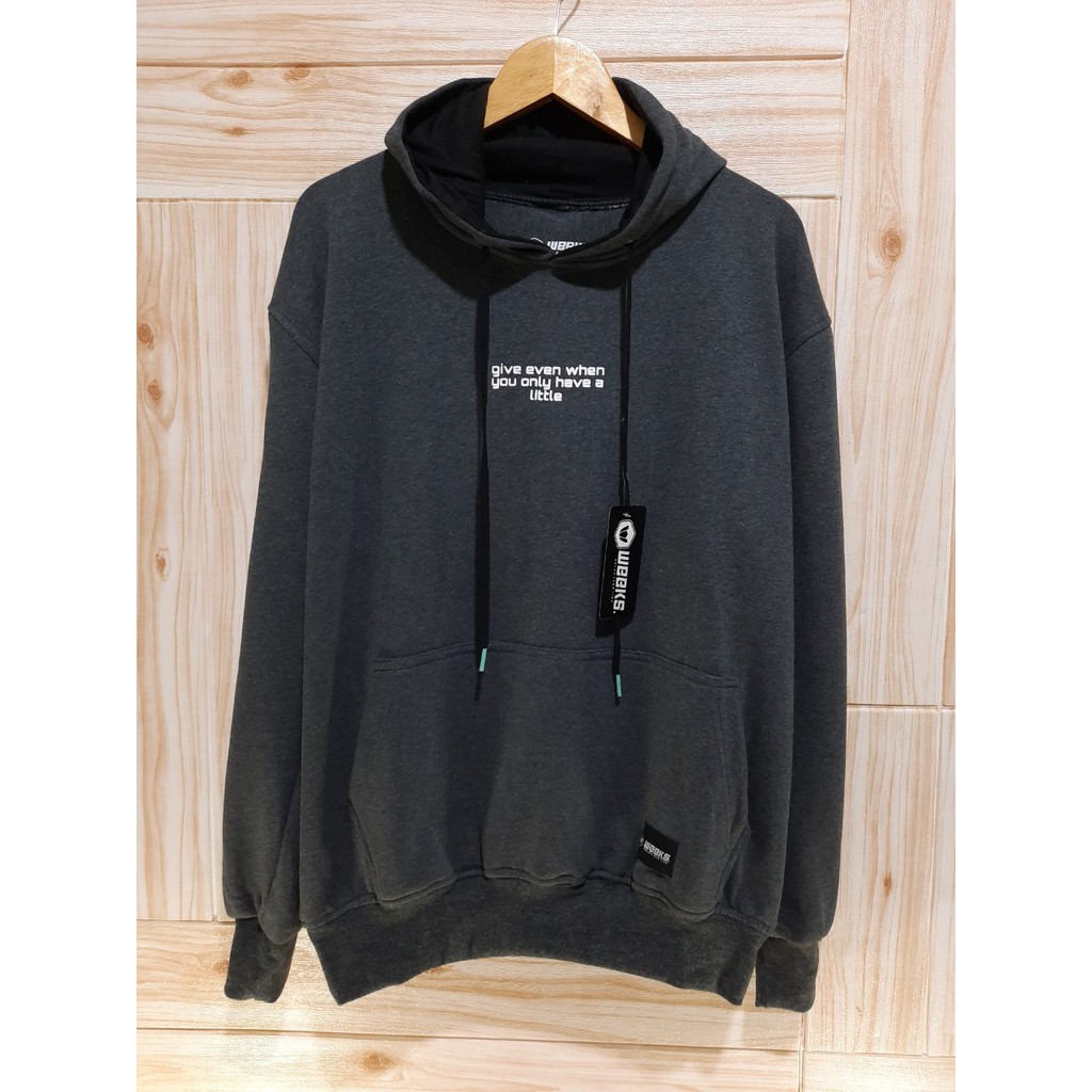 Sweater Hoodie Unisex Original Bahan Cotton Fleece Outerwear Distro High Quality