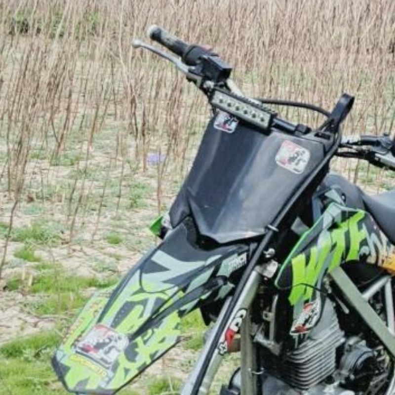 Set papan crf 250 + lampu led bar 6 mata pnp klx crf dtracker-3