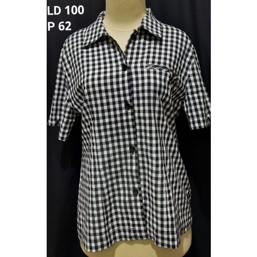 Kemeja Wanita Preloved / Thrift-Kotak lpendek