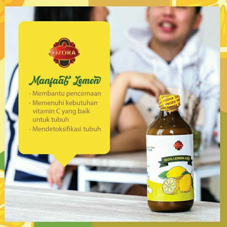 

Ozora 100% LEMON JUICE 325ml Murni Air Perasan Sari Lemon Asli