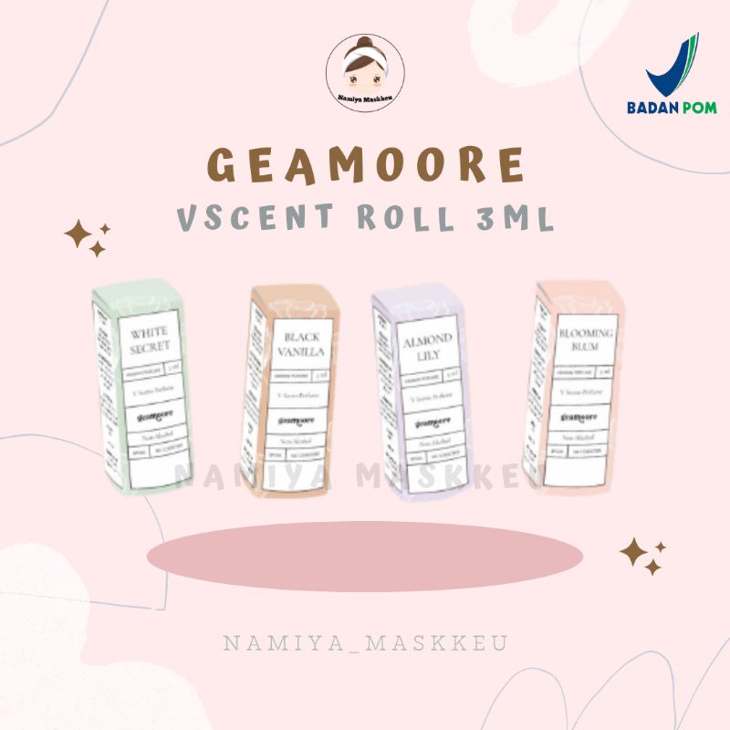 [BPOM] Geamoore V Scent Perfume / Geamoore Vscent Parfum Roll On / Geamoore Miss V Parfume / Misk Th