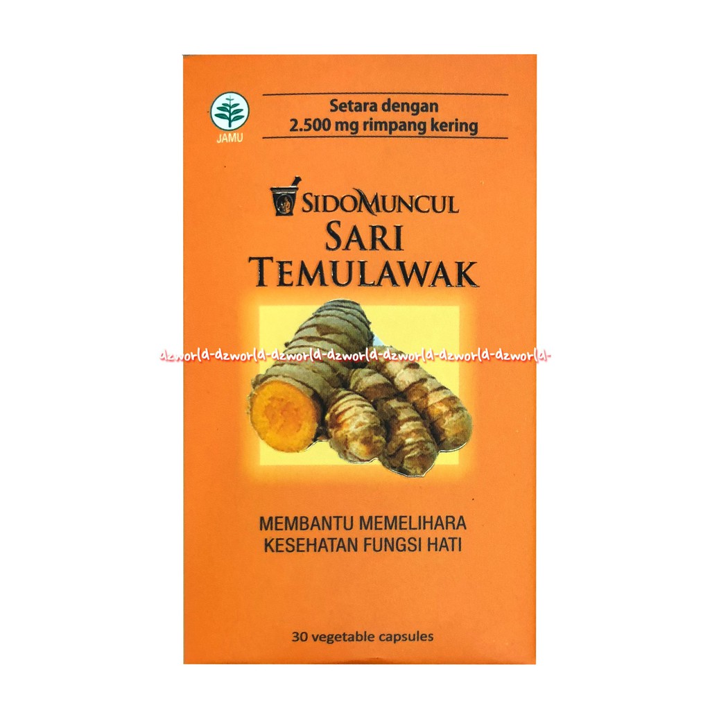 Sidomuncul Sari Temulawak Memelihara Kesehatan Fungsi Hati 30 Kapsul