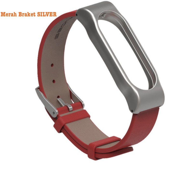 Leather Strap Gelang tali  Kulit Xiaomi Mi Band 2 OLED Mijobs ORIGINAL