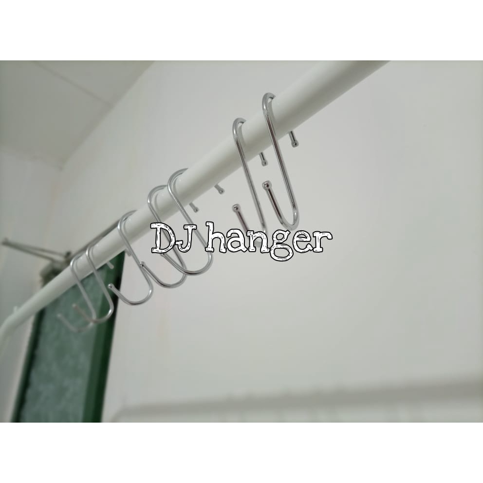 Gantungan Huruf S Besi TEBAL / Letter S Crome / Pengait Besi S (3mm)