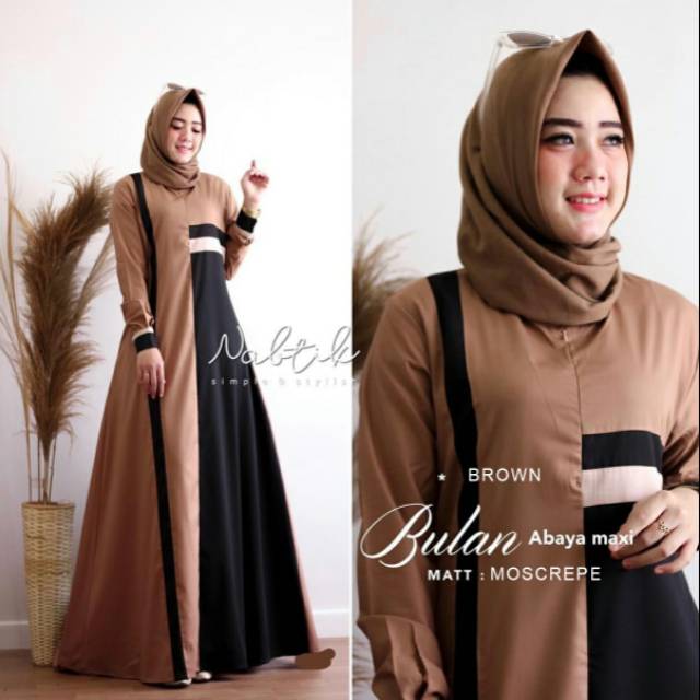 Gamis maxidress BULAN syarii terbaru