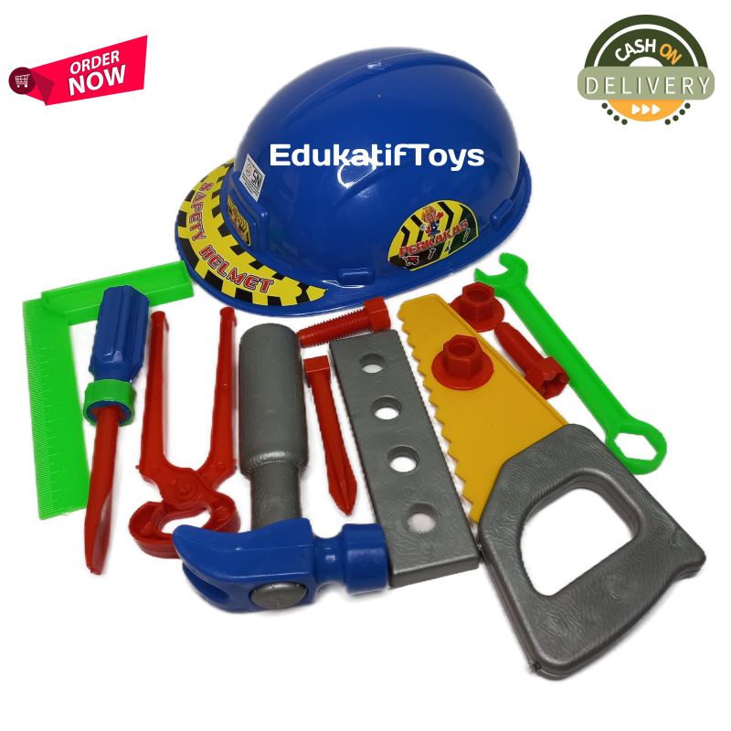 Mainan Anak Helm Perkakas murah meriah