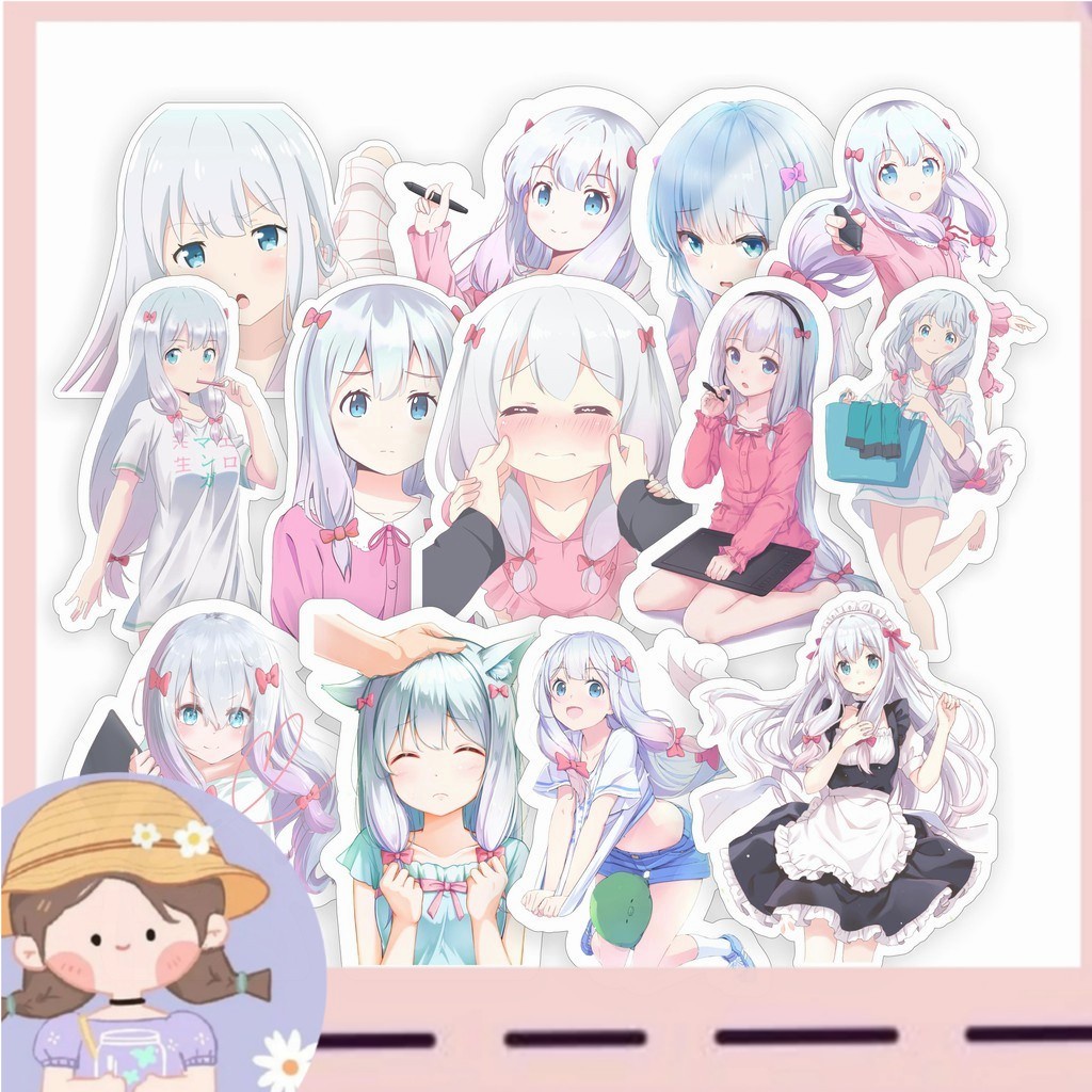 PROMOSticker Sagiri - Sticker Anime Eromanga Sensei Isi 12 Biji