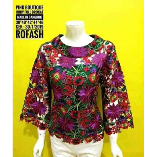 Ready Brokat Pink Boutique Ori Bangkok