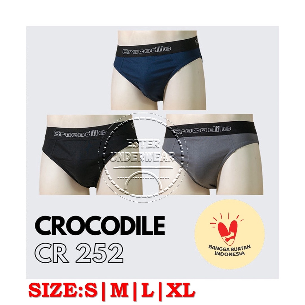 Celana Dalam Pria CROCODILE CR 252 ISI 3PCS|Celana Dalam Pria