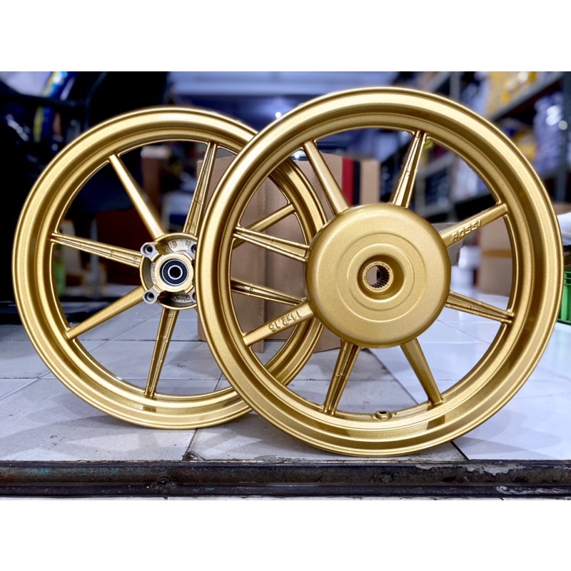 Pelek Velg Rossi Venom Comet Honda Scoppy Vario 110 125 150 Gold Black White Emas Putih Hitam