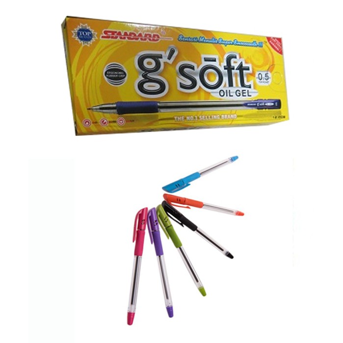

BALLPOINT, BOLPEN, POLPEN, PULPEN STANDARD G'SOFT HITAM (ecer/satuan)