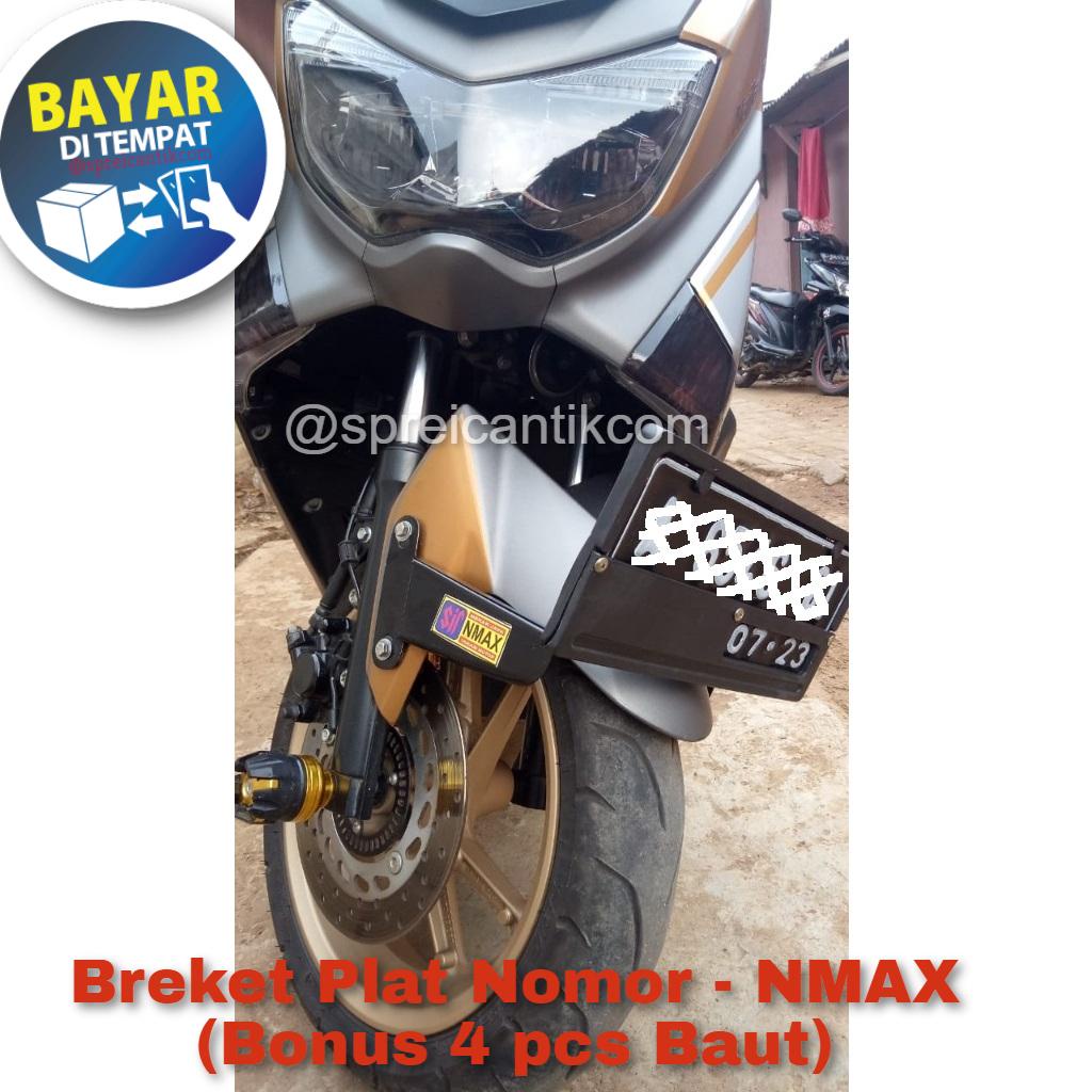 [COD] Breket Nmax 2015 2016 2017 2018 2019 / All New Nmax 2020 / Bracket Dudukan Plat Nomor N Max + 