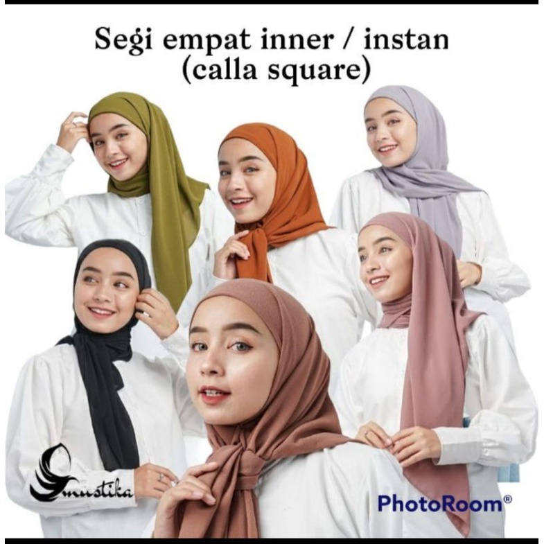 Segitiga/segiempat inner instan ceruty babydoll