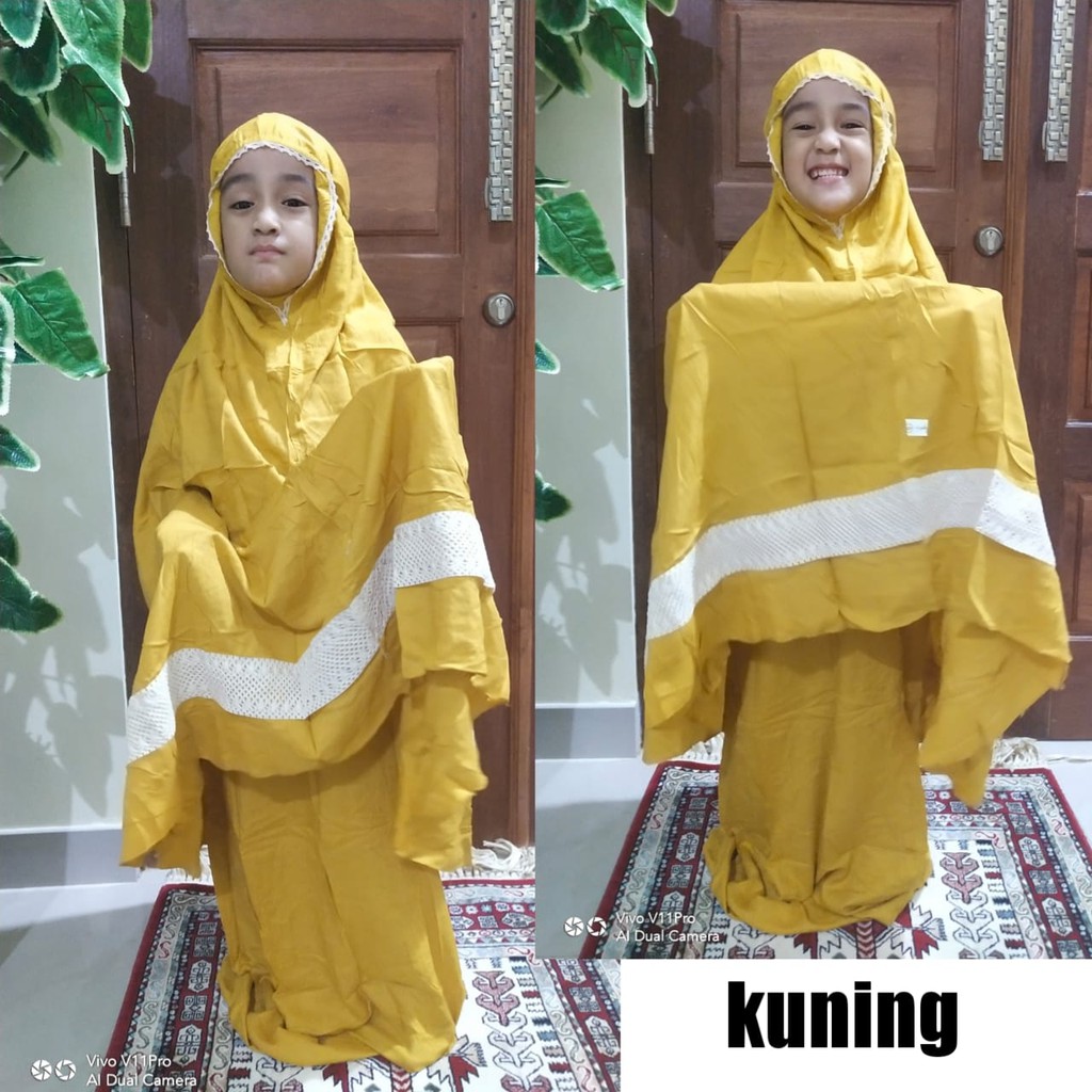 Mukena Anak Rayon Umur 6-9 Tahun Harga Grosir