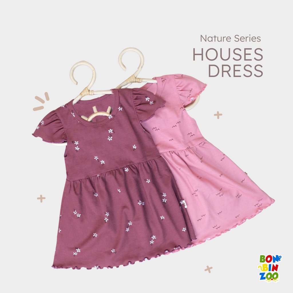 Dress House Anak Bonbinzoo Nature Series 1-6 Tahun Bayi Arevyonlineshop SML