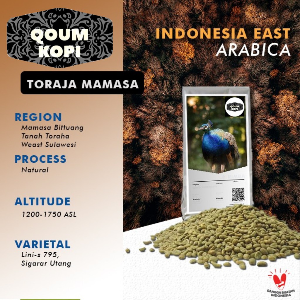 

arabica green bean Toraja Mamasa Natural process