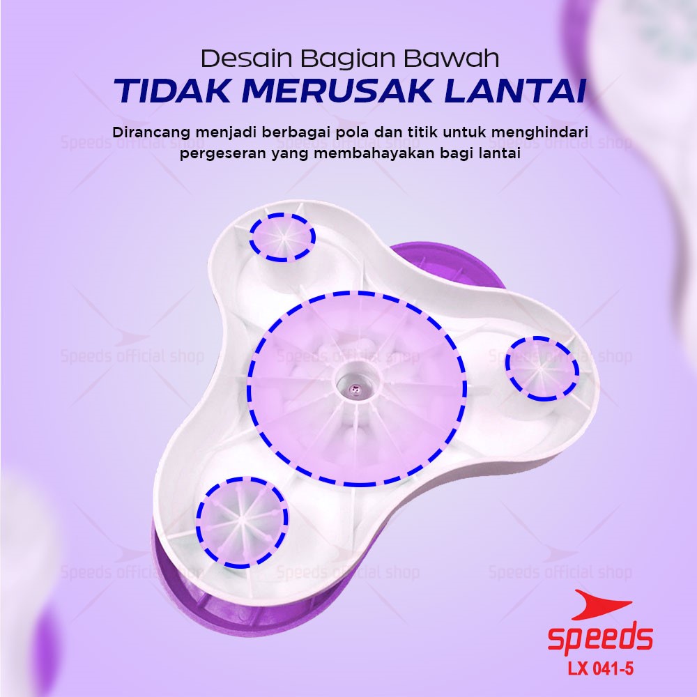 SPEEDS Waist Twisting Kaki Terpisah Alat Olahraga Fitness Rumah Pengecil Perut Paha Pelangsing Magnetic Trimmer 041-5-6