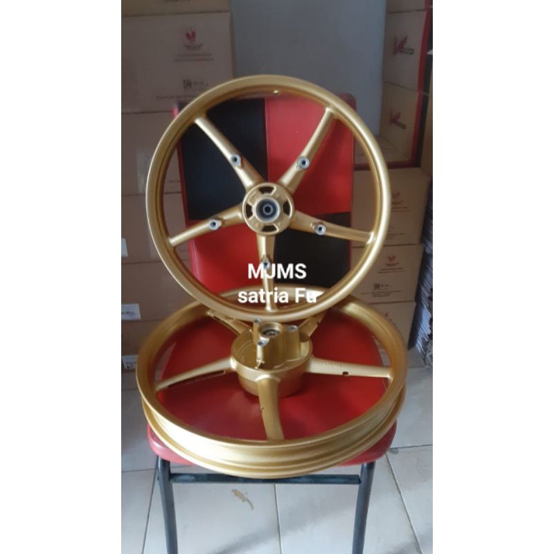 velg racing satria Fu Rossi model RCb sp522 rcy . velg racing Fu palang 5 gold