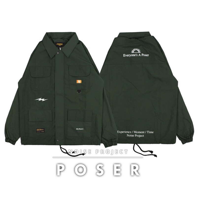Jaket Parka Poser Jaket Noise Project Jaket Parasut Jaket Pria Jaket Distro Jaket Unisex Hijau