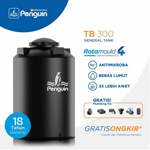 Tangki Air / Tandon / Toren merk Penguin tipe TB 300 (3100L)