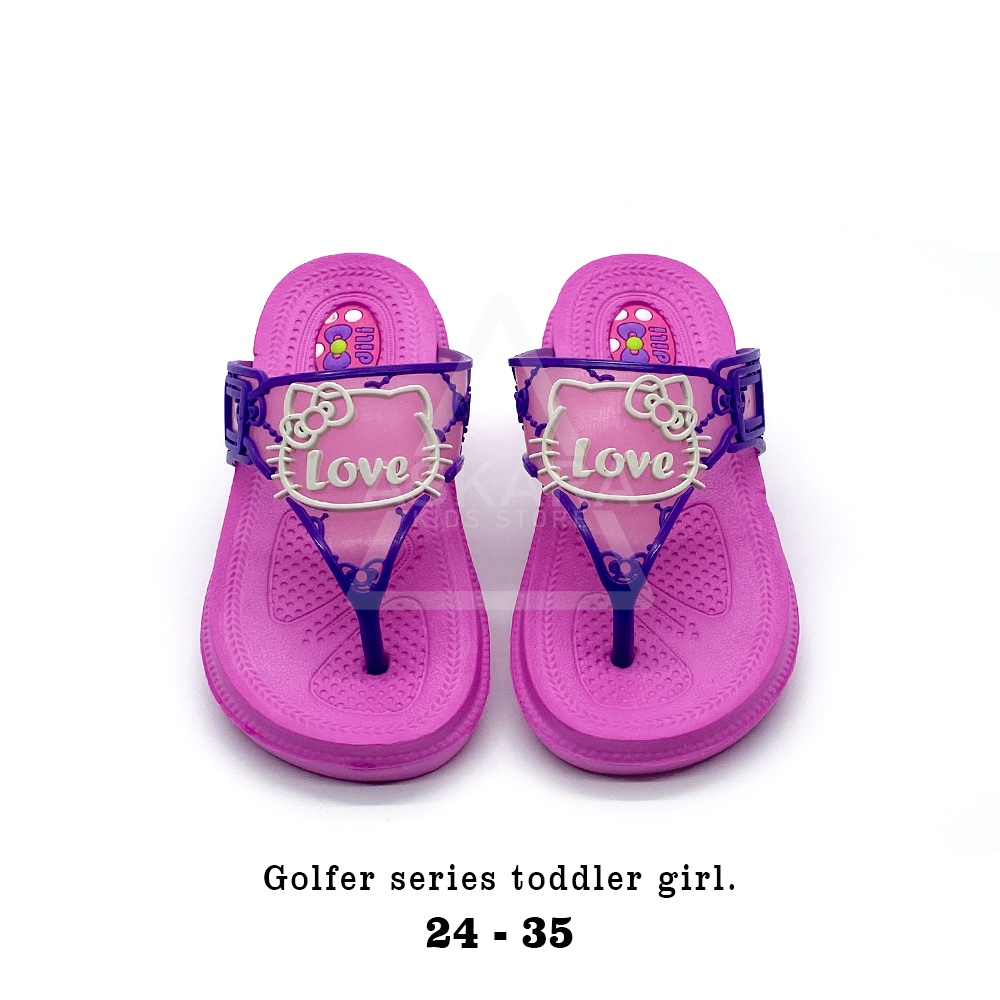 Sandal Anak Perempuan Jepit Glfr 391 Model Bergamabr 2 - 8 Tahun Terbaru