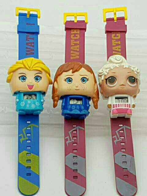 (Dikirim Dari Jakarta) Jam Tangan Anak Digital Character Multifunction Rubber