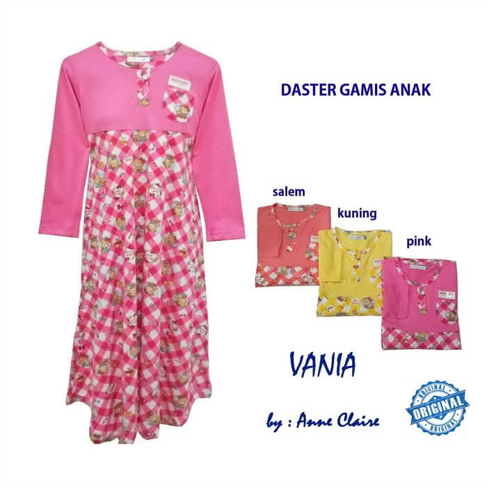 VANIA Gamis Anak Cewek / Baju Muslim / Dress Murah Anne Claire.