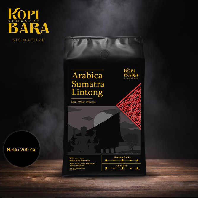 

Arabica Sumatra Lintong 200gr - Roasted Coffee Bean - Kopi Bara Signature