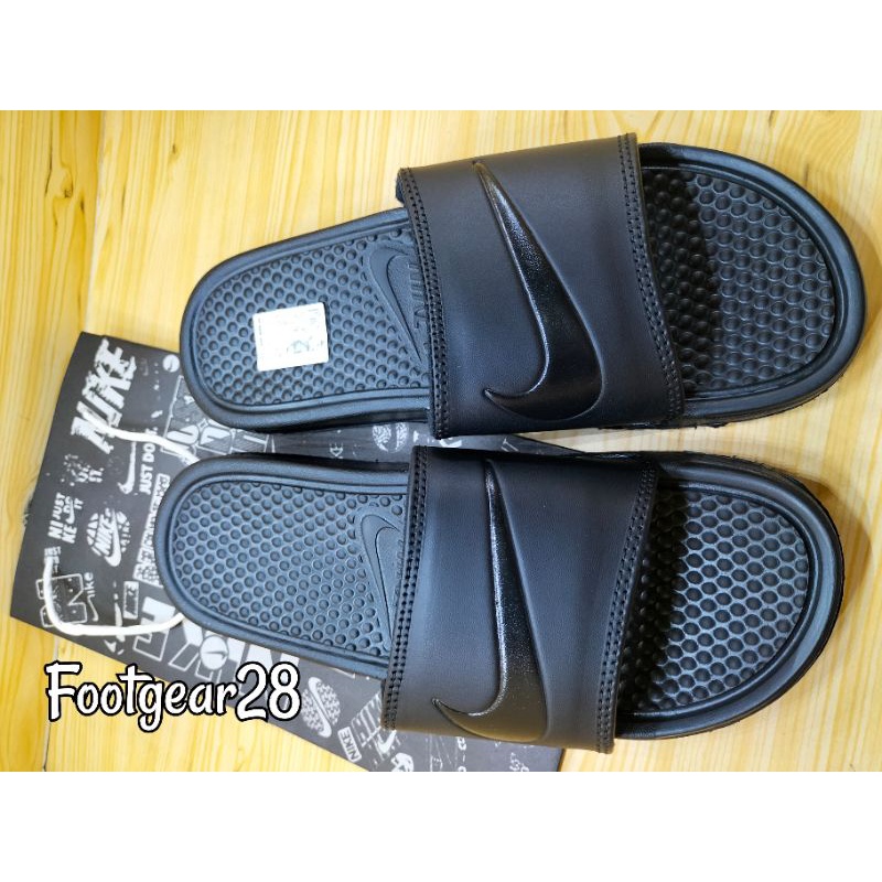 SANDAL NIKE SLIDE CEKLIS BLACK PRIA/WANITA / SANDAL SELOP NIKE GRADE ORI