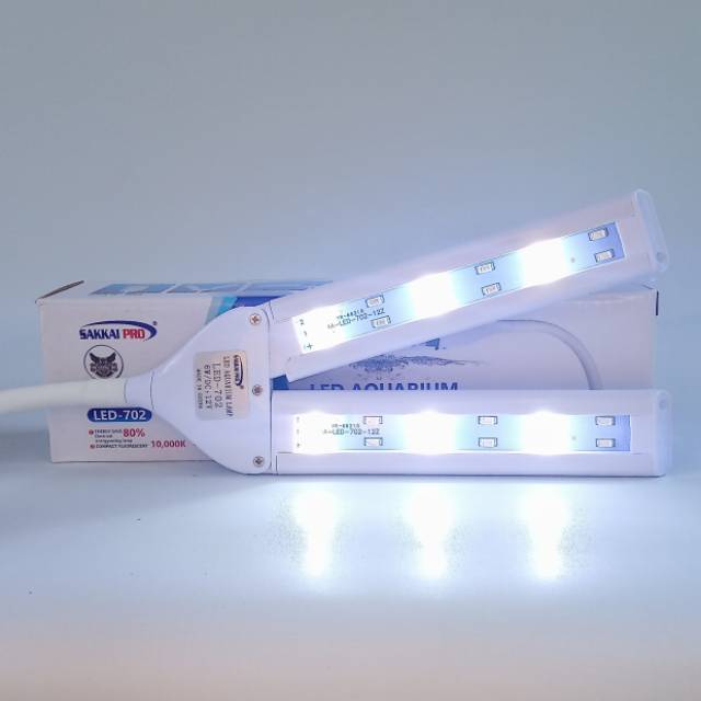 Lampu Sakkai pro LED-803 Jepit Kupu-kupu Nyala 3 mode Aquarium Soliter Aquascape