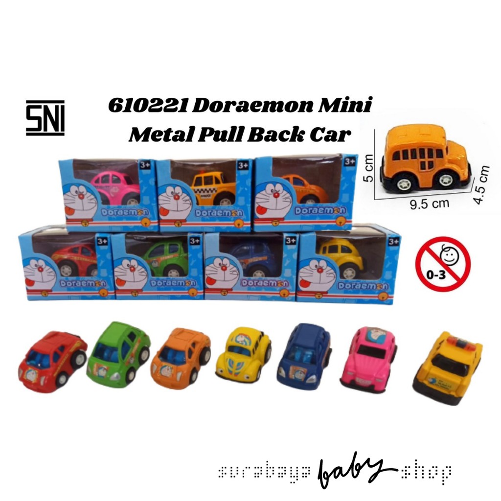 MAINAN MOBIL DORAEMON / DORAEMON MINI METAL PULL BACK CAR 610221