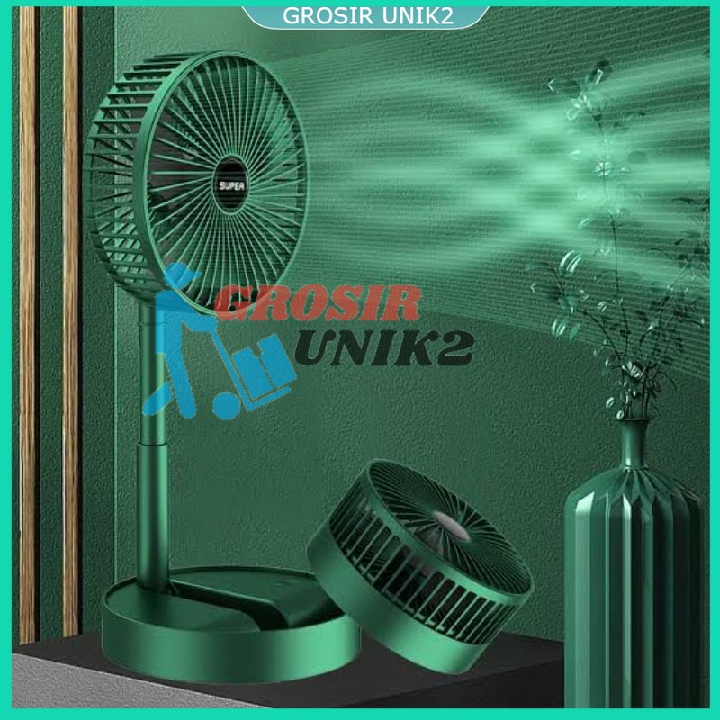 SQRS Kipas Lipat Portable USB KIPA ANGIN LIPAT HIJAU GROSIR UNIK
