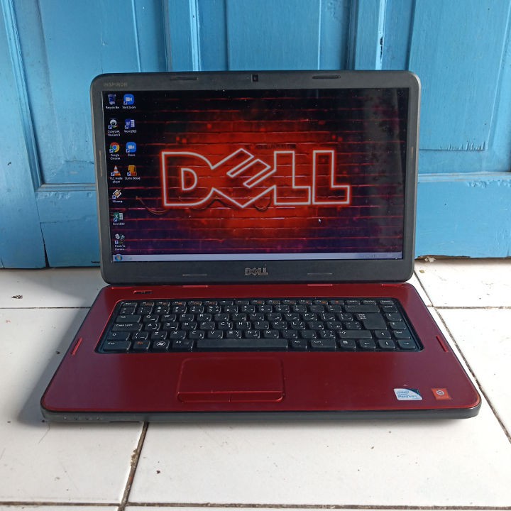 Dell N5040 Merah Hitam 2GB 320GB Bluetooth Wifi Camera Kamera Zoom Laptop Bekas Second 16 inch Murah
