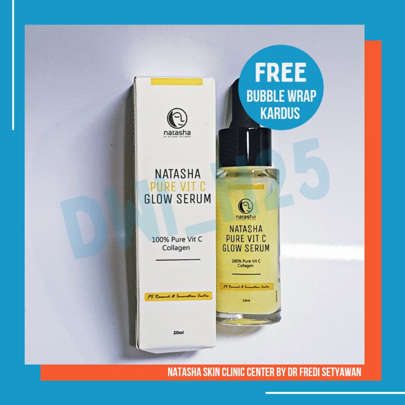 PURE VIT C GLOW SERUM NATASHA / SERUM VITAMIN C / GLOWING / SERUM PENCERAHAN