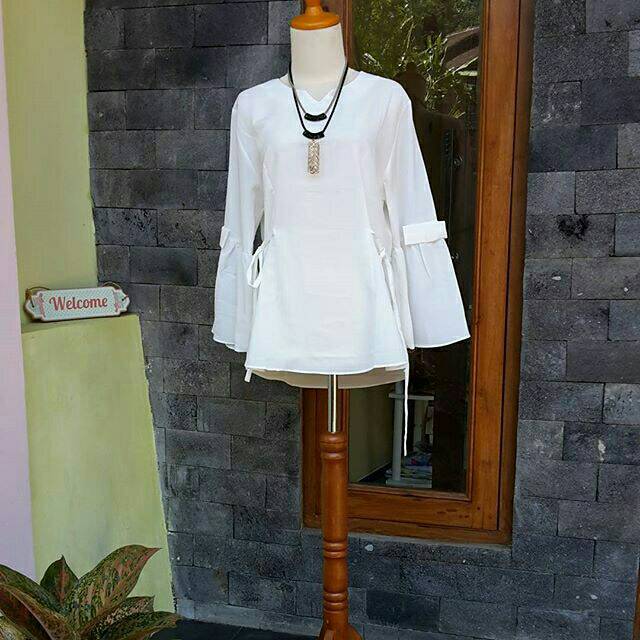 siera 184 tunik peachsofie putih