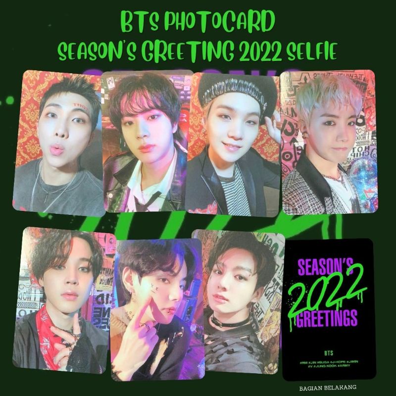 PHOTOCARD SEASON'S GREETINGS BTS PC SG 2021 2022