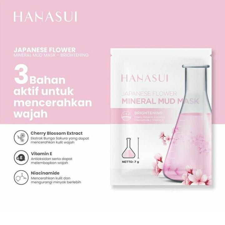 HANASUI Mineral Mud Mask 7G Sachet