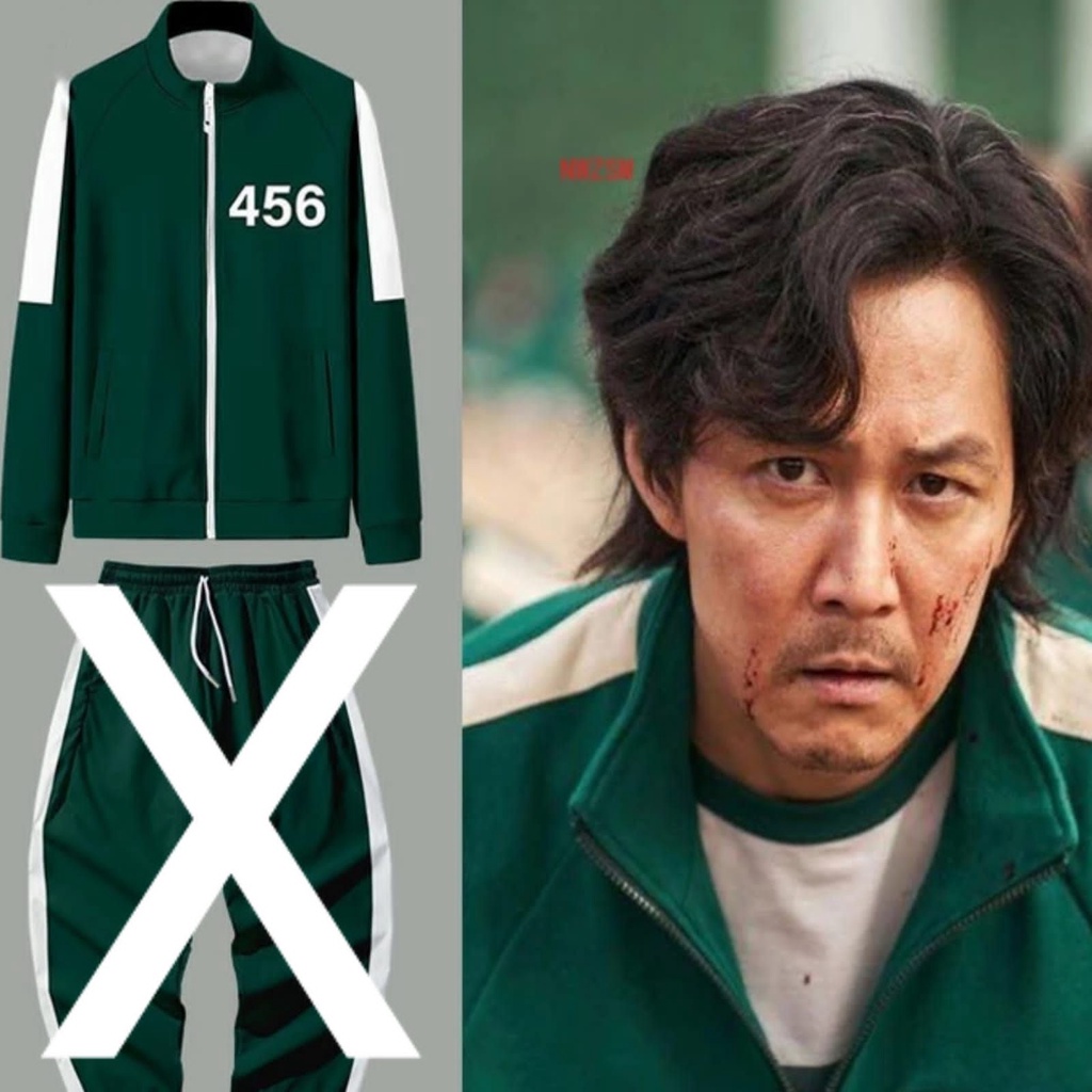 Jaket Pria Termurah Berkualitas - SQUID GAME Zipper Army