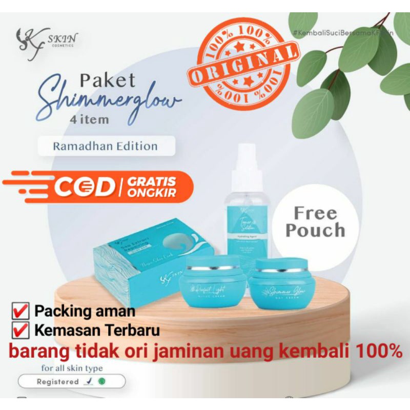 (COD) PAKET KF SHIMMER GLOW ORIGINAL BPOM