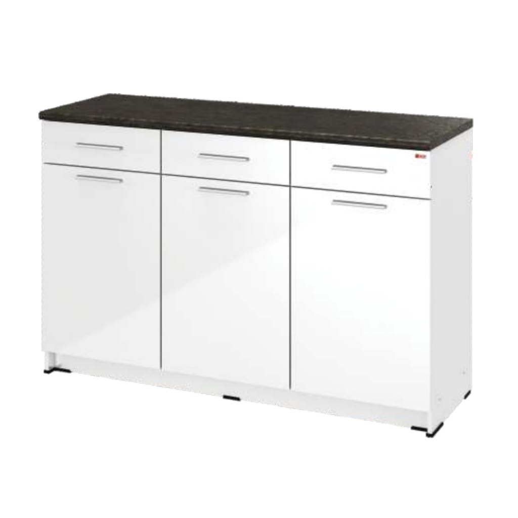 Kitchen lemari dapur set bawah 3 pintu putih minimalis kf BANDUNG