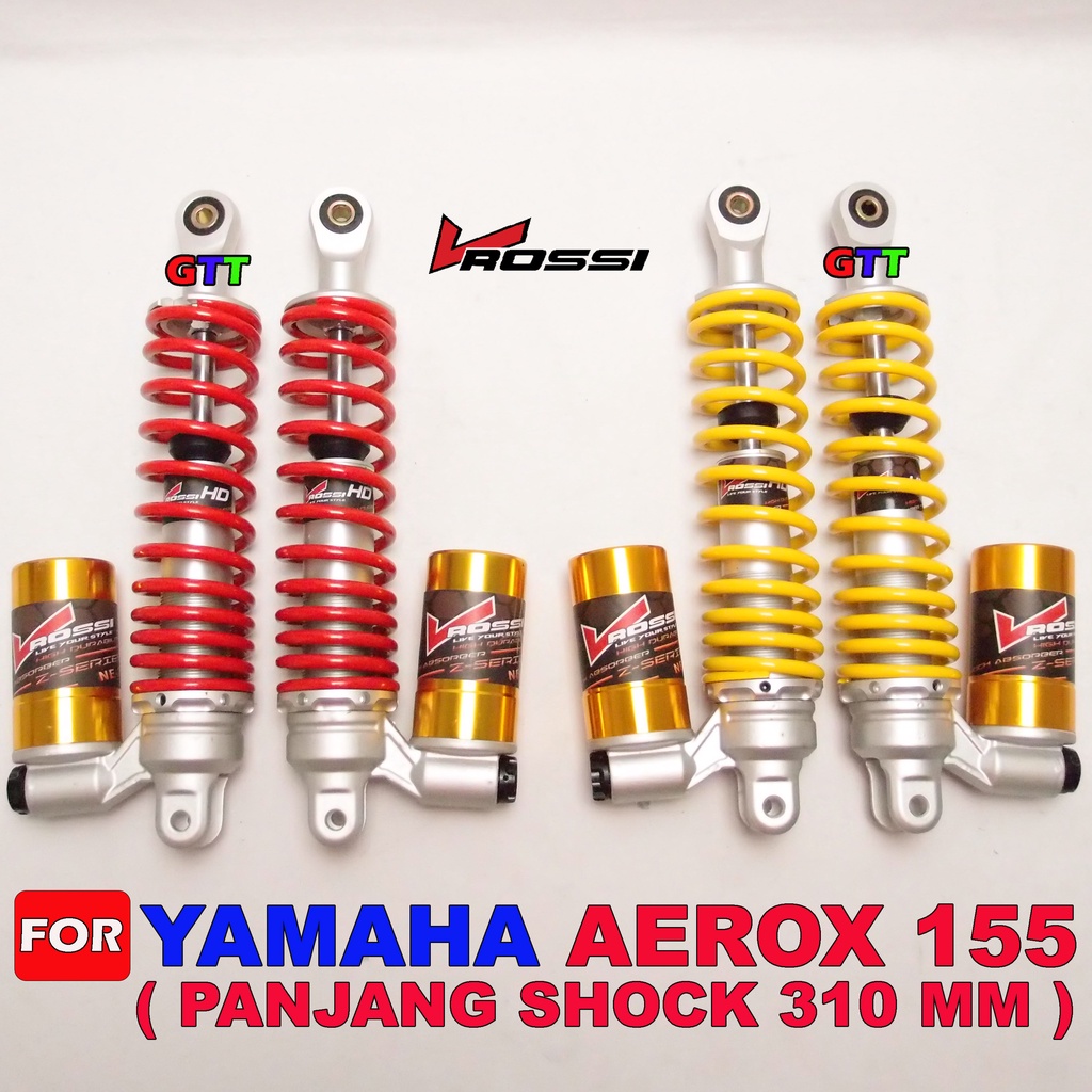 SHOCK BELAKANG TABUNG BAWAH YAMAHA AEROX 155 MEREK VROSSI