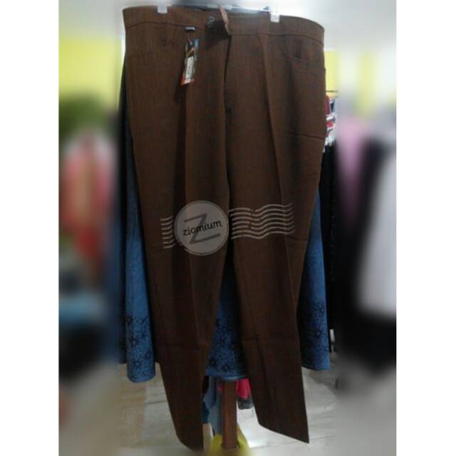 Celana Kerja Coklat Wanita