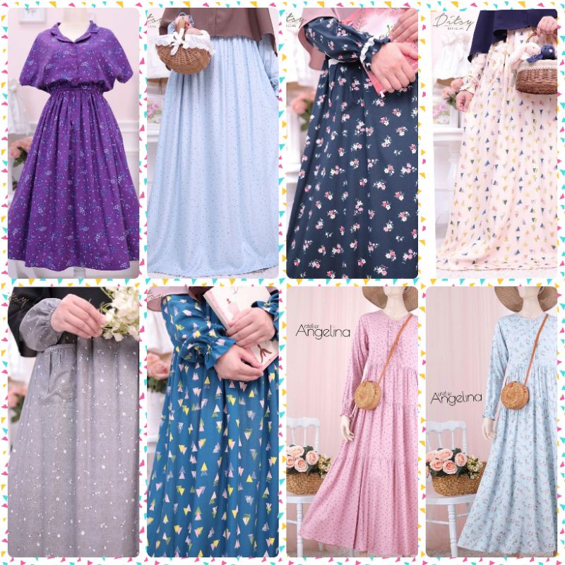 Daster Gamis Ditsy Edisi Januari 2022