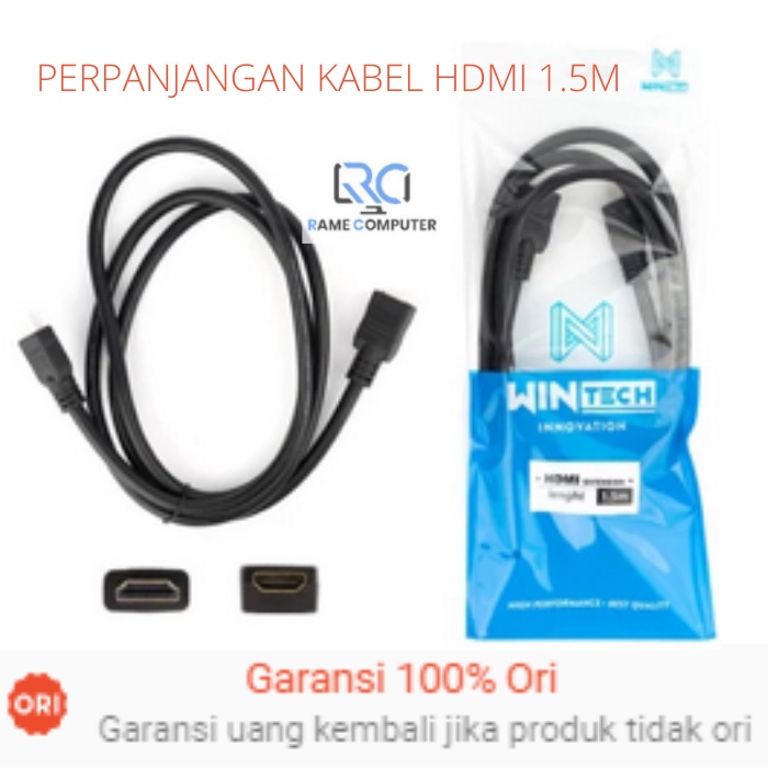 Perpanjangan Kabel HDMI Extension 1.5m Male to Famale / Extension Cable Hdmi 1.5 meter