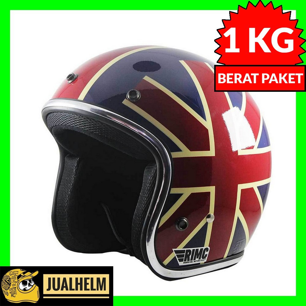 Helm Retro SADA Unionjack Glossy (Bogo/Retro/Klasik/Vespa)