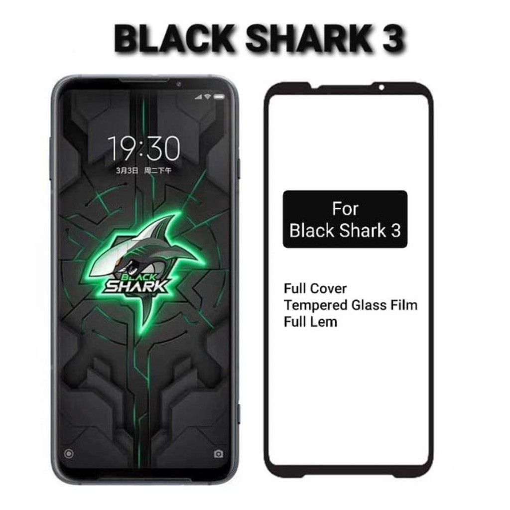 Tempered glass Blackshark 3 Black shark 3 anti gores kaca Full Cover