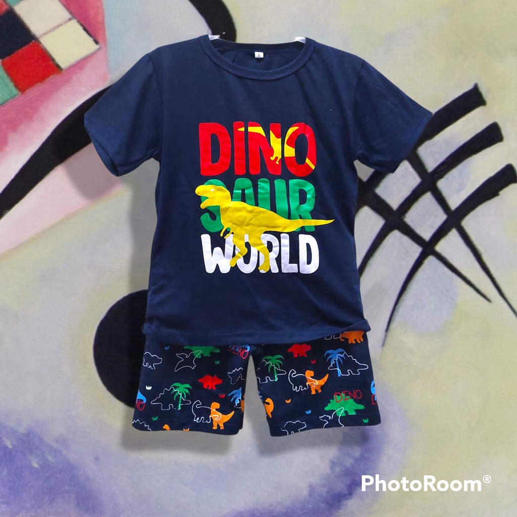 SETELAN BAJU ANAK MOTIF DINO SAUR WORLD SIZE 1-5 TAHUN TERBARU BAHAN KATUN PREMIUM/ SETELAN BAJU ANAK LAKI LAKI TERBARU/ SETELAN BAJU ANAK PEREMPUAN TERBARU/ BAJU ANAK LAKI LAKI TERBARU/ BAJU ANAK PEREMPUAN TERBARU/ SETELAN BAJU ANAK DINOSAURUS WORLD