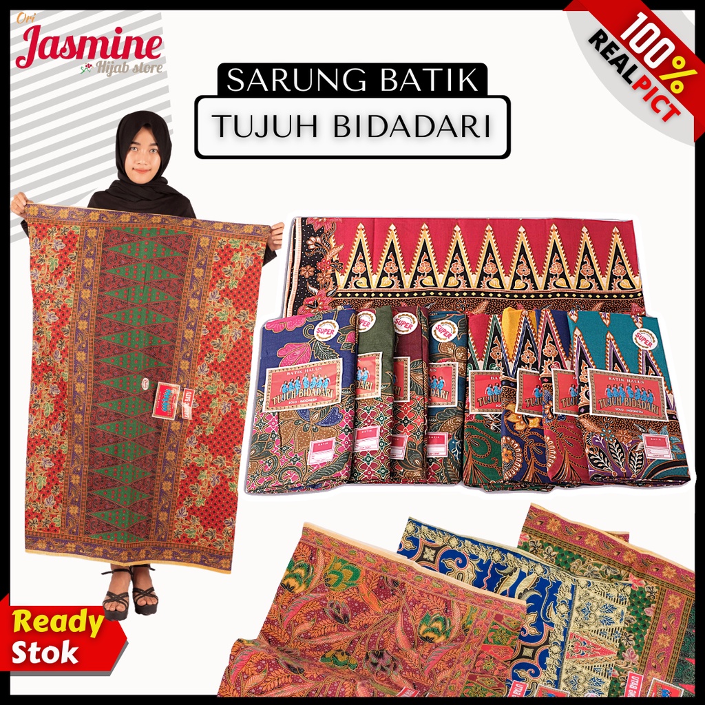 Sarung batik wanita kain sarung batik tujuh bidadari batik halus 7 bidadari