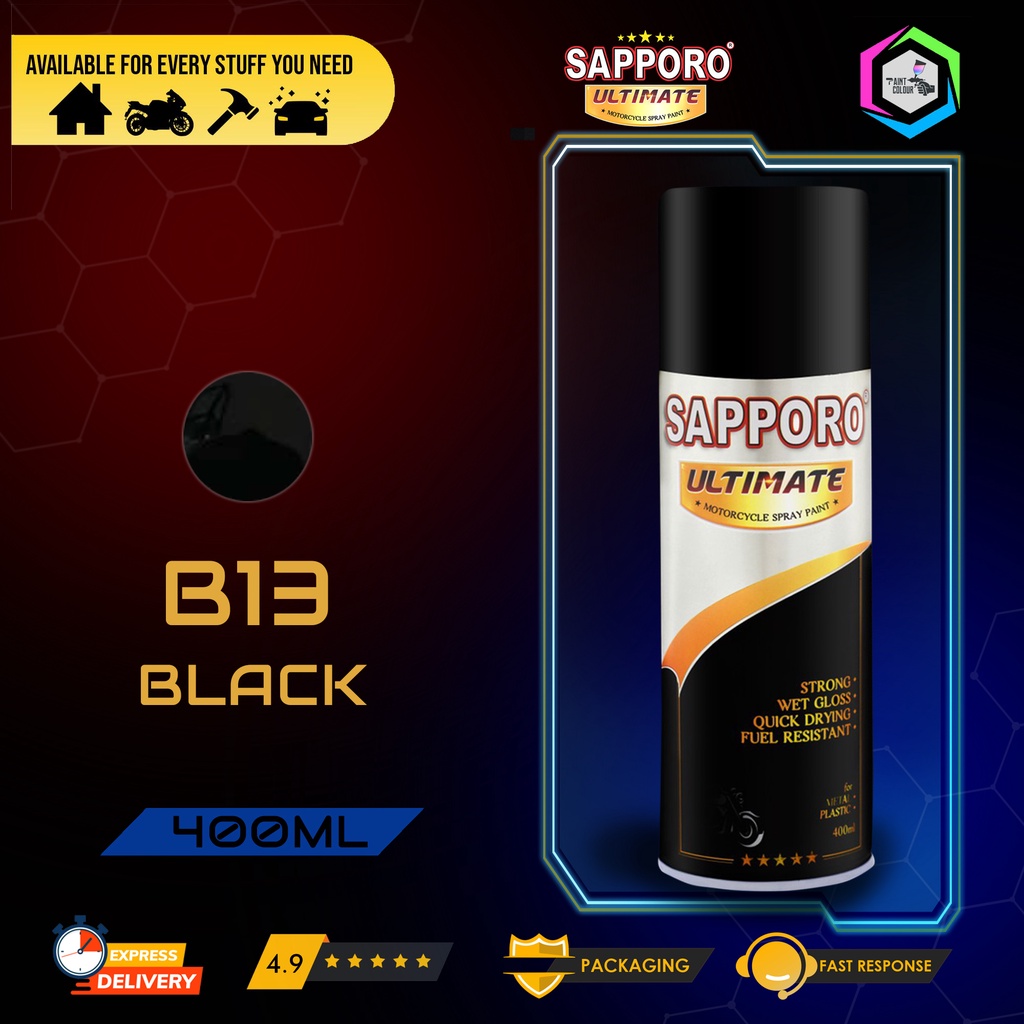 SAPPORO ULTIMATE Cat Semprot B13 - Black