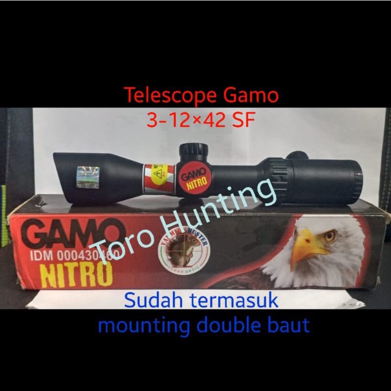 Teleskop Telescope Riflescope Gamo Nitro 3-12×42 sf